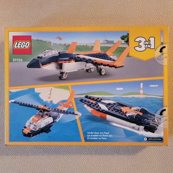 LEGO Creator 3 in 1 Supersonic Jet Plane 31126, new - Picture 4 of 5
